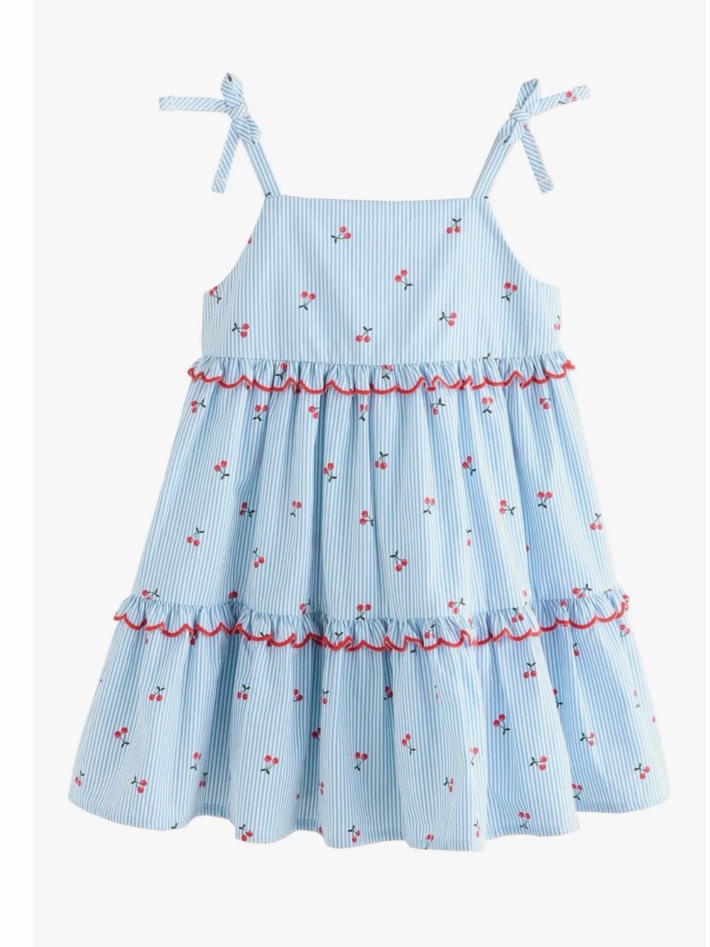 NEXT Kids' Cherry Stripe Sundress NWOT Size Toddler 2-3
